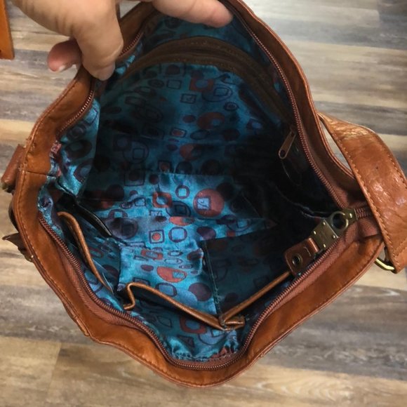 DONATED Brown Stone Mountain leather purse - Picture 11 of 15